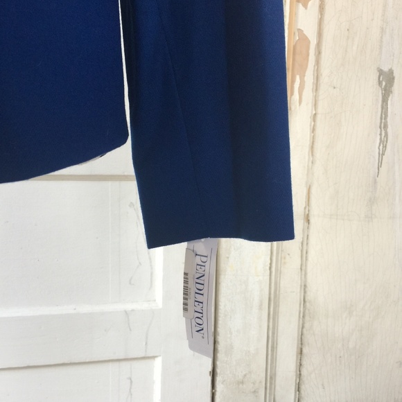 😊PENDLETON Plus Cobalt Blue Button Up Jacket - Picture 3 of 8